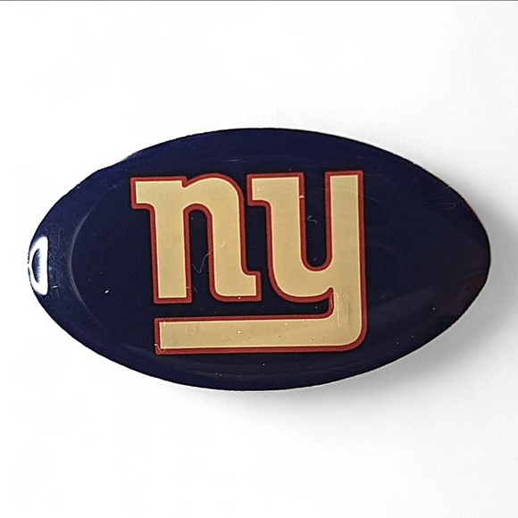 NEW YORK GIANTS‎ NFL Oblong Logo Pin Fan Collectible White Red Blue - Picture 1 of 7